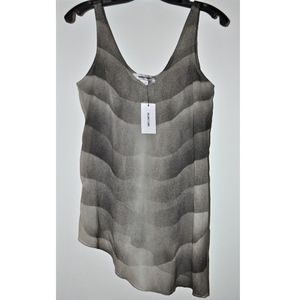 Helmut Lang Tops - HELMUT LANG Printed Silk Chiffon Asymmetric Tank Helmut Lang Tops - HELMUT LANG Printed Silk Chiffon Asymmetric Tank